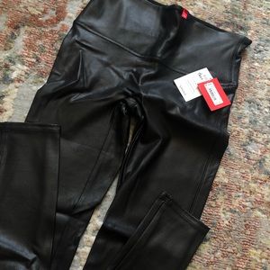SPANX Faux Leather Leggings
